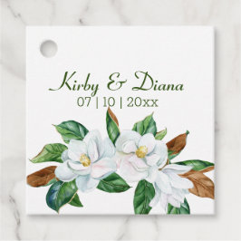  Magnolia Bouquet Wedding Bedankjes Labels