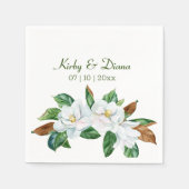  Magnolia Bouquet Wedding Servet (Voorkant)