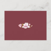 Magnolia Bourgondië bruiloft wensen goed Kaarten (Achterkant)