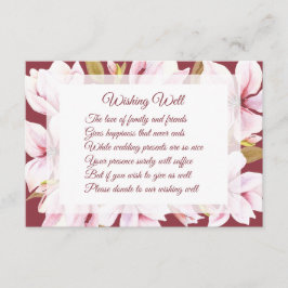 Magnolia Bourgondië bruiloft wensen goed Kaarten