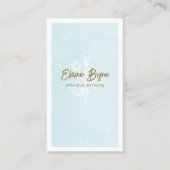 Magnolia Branch Floral Signature Script Visitekaartje (Voorkant)