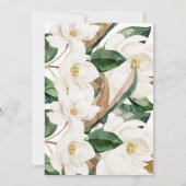 Magnolia Bridal Shower Invitations Kaart (Achterkant)