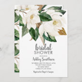 Magnolia Bridal Shower Invitations Kaart (Voorkant / Achterkant)