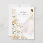 Magnolia Bride Future Mrs. Bedankkaart (Voorkant)