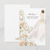 Magnolia Bride Future Mrs. Bedankkaart (Voorkant / Achterkant)