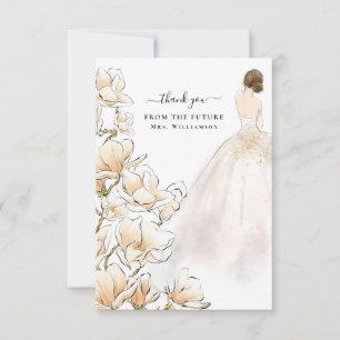 Magnolia Bride Future Mrs. Bedankkaart