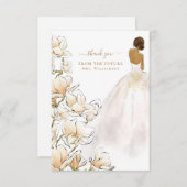 Magnolia Bride Future Mrs. Thank You Card Bedankkaart (Voorkant / Achterkant)