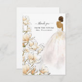 Magnolia Bride Future Mrs. Thank You Card Bedankkaart (Voorkant / Achterkant)