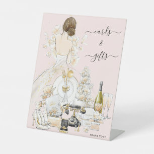 Magnolia Bride Kaarten en Gifts Vrijgezellenfeest Reclamebord Met Voetstuk