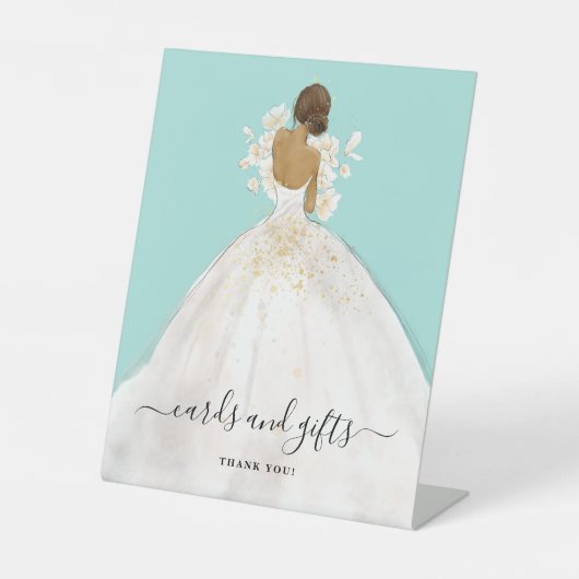 Magnolia Bride Kaarten en Gifts Vrijgezellenfeest  Reclamebord Met Voetstuk (Voorkant)