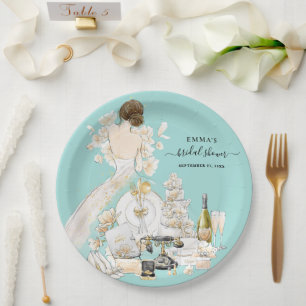 Magnolia Bride Vrijgezellenfeest Paper Borden Papieren Bordje