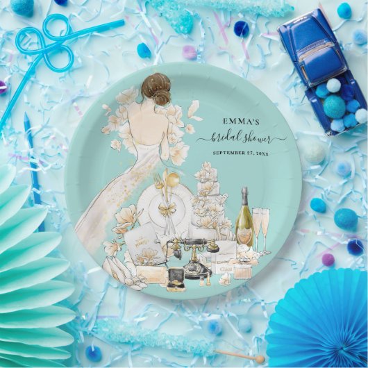 Magnolia Bride Vrijgezellenfeest Paper Borden Papieren Bordje (Feest)