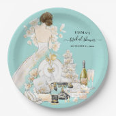 Magnolia Bride Vrijgezellenfeest Paper Borden Papieren Bordje (Voorkant)