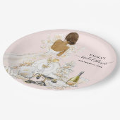 Magnolia Bride Vrijgezellenfeest Paper Borden Papieren Bordje (Gekanteld)