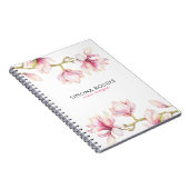 Magnolia Brinches bloesem wit Notitieboek (Rechterzijde)