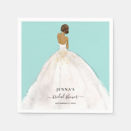 Magnolia bruid Vrijgezellenfeest servetten (Voorkant)