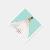 Magnolia bruid Vrijgezellenfeest servetten (Hoek)