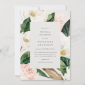 Magnolia bruids douche uitnodiging (Voorkant)