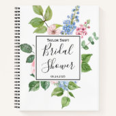 Magnolia Bruidsshower Cadeau Lijst Notitieboekje Notitieboek (Voorkant)