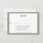 magnolia bruiloft bruidsmeisjes uitnodiging antwoo (Achterkant)