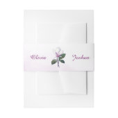 Magnolia bruiloft uitnodiging buik bands uitnodigingen wikkel (Voorkant Voorbeeld)