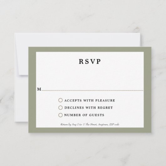 magnolia bruiloft vrijgezellenfeest rsvp kaart (Achterkant)