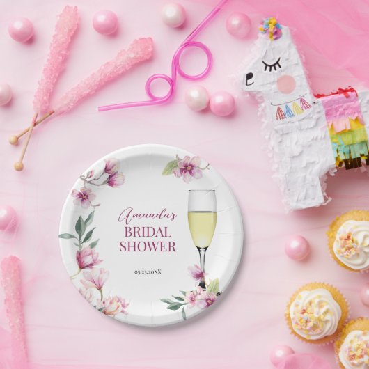 Magnolia Brunch and Bubbly   Papieren Bordje (Feest)