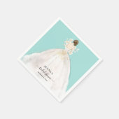 Magnolia Brunette Bruid Vrijgezellenfeest Servette Servet (Hoek)