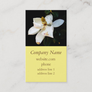 magnolia business card sjabloon natuur fotografie visitekaartje