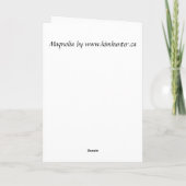Magnolia Card White Blossom Card Personaliseren Feestdagen Kaart (Achterkant)