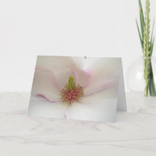 Magnolia Card White Blossom Card Personaliseren Feestdagen Kaart