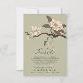 Magnolia Celebration of Life Hartelijk dank Bedankkaart (Voorkant)