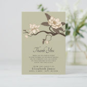 Magnolia Celebration of Life Hartelijk dank Bedankkaart (Staand voorkant)