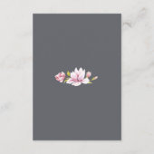 Magnolia Charm Bloemenbruiloft Informatie Kaarten (Achterkant)