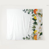 Magnolia Citrus Achtergrond Fotocabine Wandkleed (Voorkant (horizontaal))