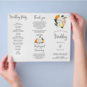 Magnolia Citrus Drievoudig Huwelijksprogramma (Hand)