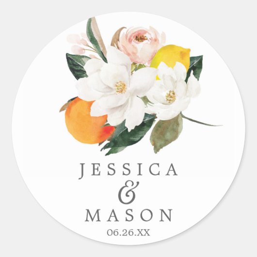 Magnolia Citrus Envelope Seals - Favoriete Sticker (Voorkant)