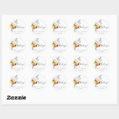 Magnolia Citrus Envelope zegels Dank je Stickers (Vel)