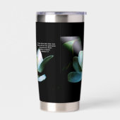 Magnolia Close-up Spotlight Matteus 5:16 Geïsoleerde Drinkbeker (Links)