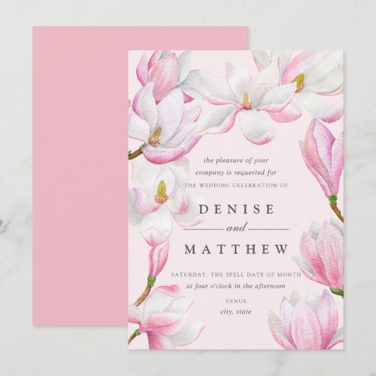 Magnolia Collectie Kaart (Voorkant / Achterkant)