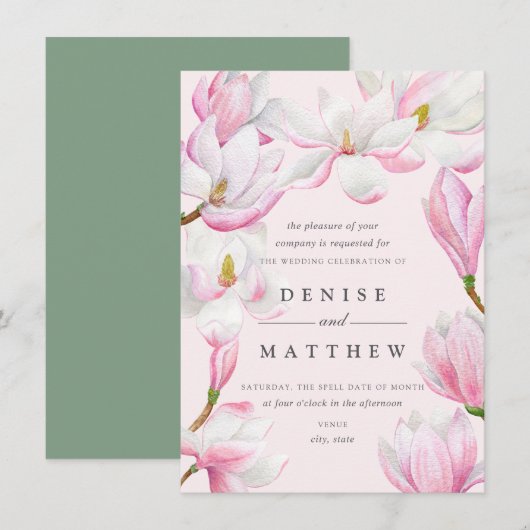 Magnolia Collectie Kaart (Voorkant / Achterkant)