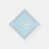 Magnolia Collectie Spun Sugar Blue Background Servet (Hoek)