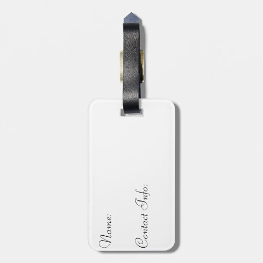 Magnolia - Collectie voor chemische stoffen Bagagelabel (Achterkant verticaal)