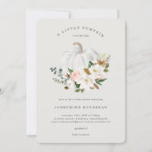 Magnolia Cotton Baby shower Invitation Kaart (Voorkant)
