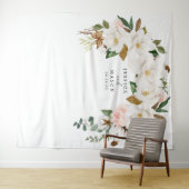 Magnolia Cotton Backdrop Photo Booth Wandkleed (In Situ (horizontaal))