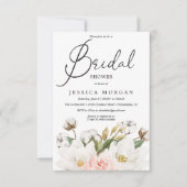 Magnolia Cotton Bruids Douche Uitnodiging Kaart (Voorkant)