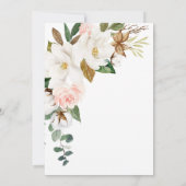 Magnolia & Cotton Celebration of Life Invites Kaart (Achterkant)
