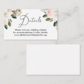 Magnolia Cotton Weddenschap Website - Insteekkaart Informatiekaartje (Voorkant / Achterkant)