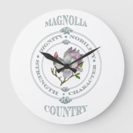 Magnolia Country Round Wall Clock Grote Klok