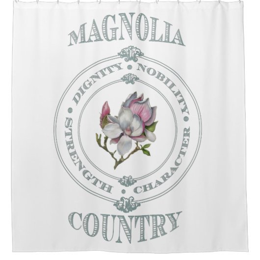Magnolia Country Shower Curtain Douchegordijn (Voorkant)